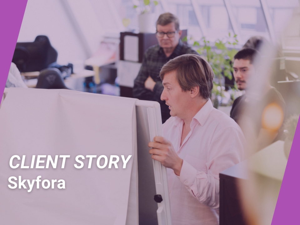 Skyfora's Svante Henriksson and a text Client story: Skyfora.