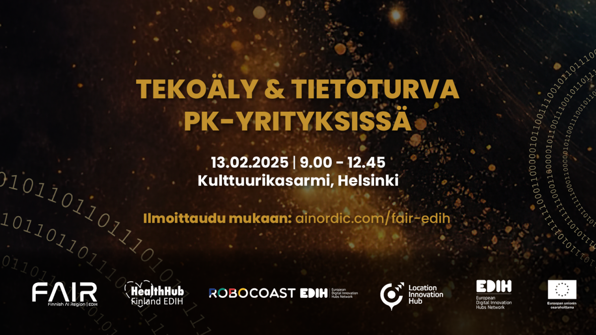 Tekoäly & tietoturva pk-yrityksissä, 13.2.2025, Helsinki.