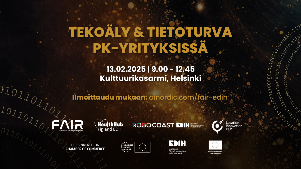 Tekoäly & tietoturva pk-yrityksissä, 13.2.2025, Helsinki.