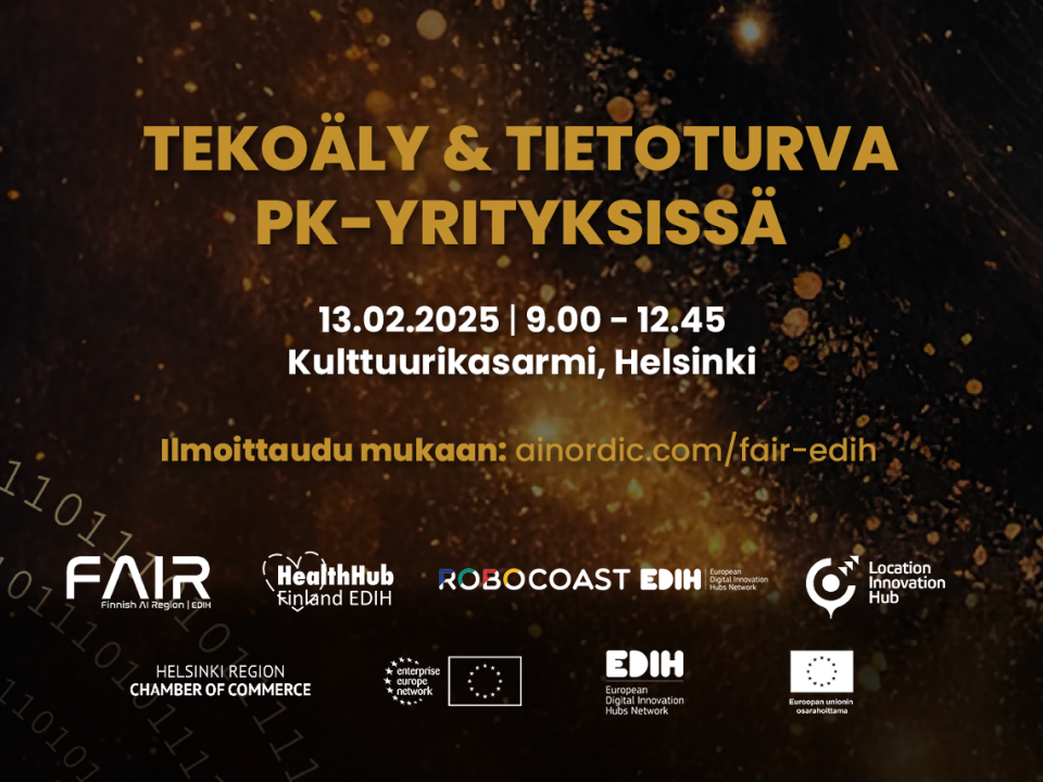 Tekoäly & tietoturva pk-yrityksissä, 13.2.2025, Helsinki.