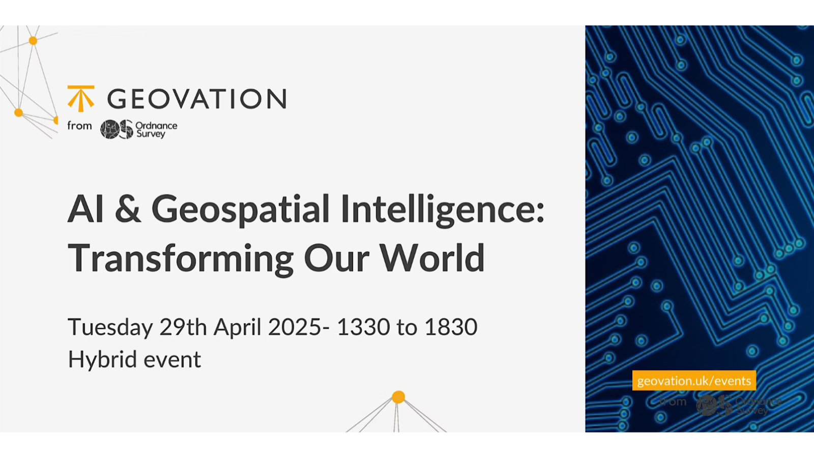 Location & AI webinar series continues – AI & Geospatial Intelligence ...