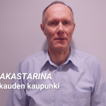 Asiakastarina: Varkauden kaupunki ja Petrin kuva.