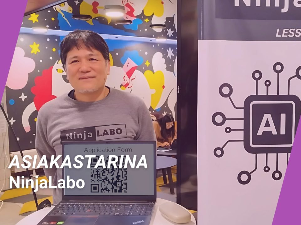 Asiakastarina: NinjaLabo ja toimitusjohtaja Hiroshi Doyun valokuva.