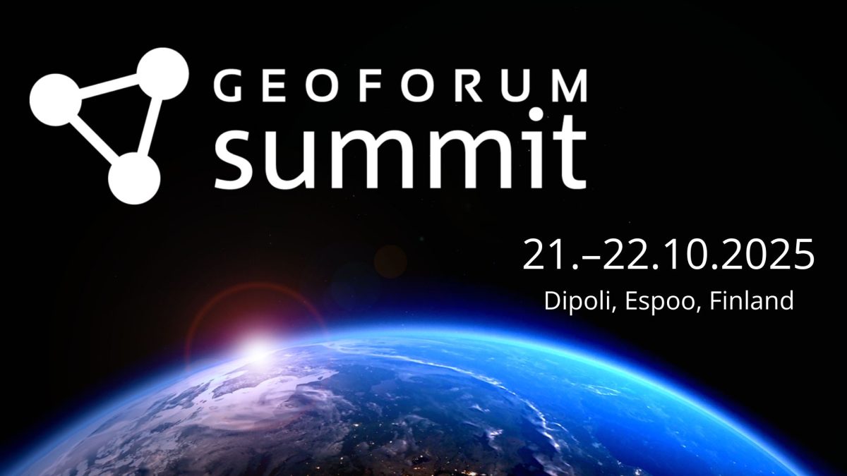 GeoForum Summit, 21. - 22.10.2025, Dipoli, Espoo.