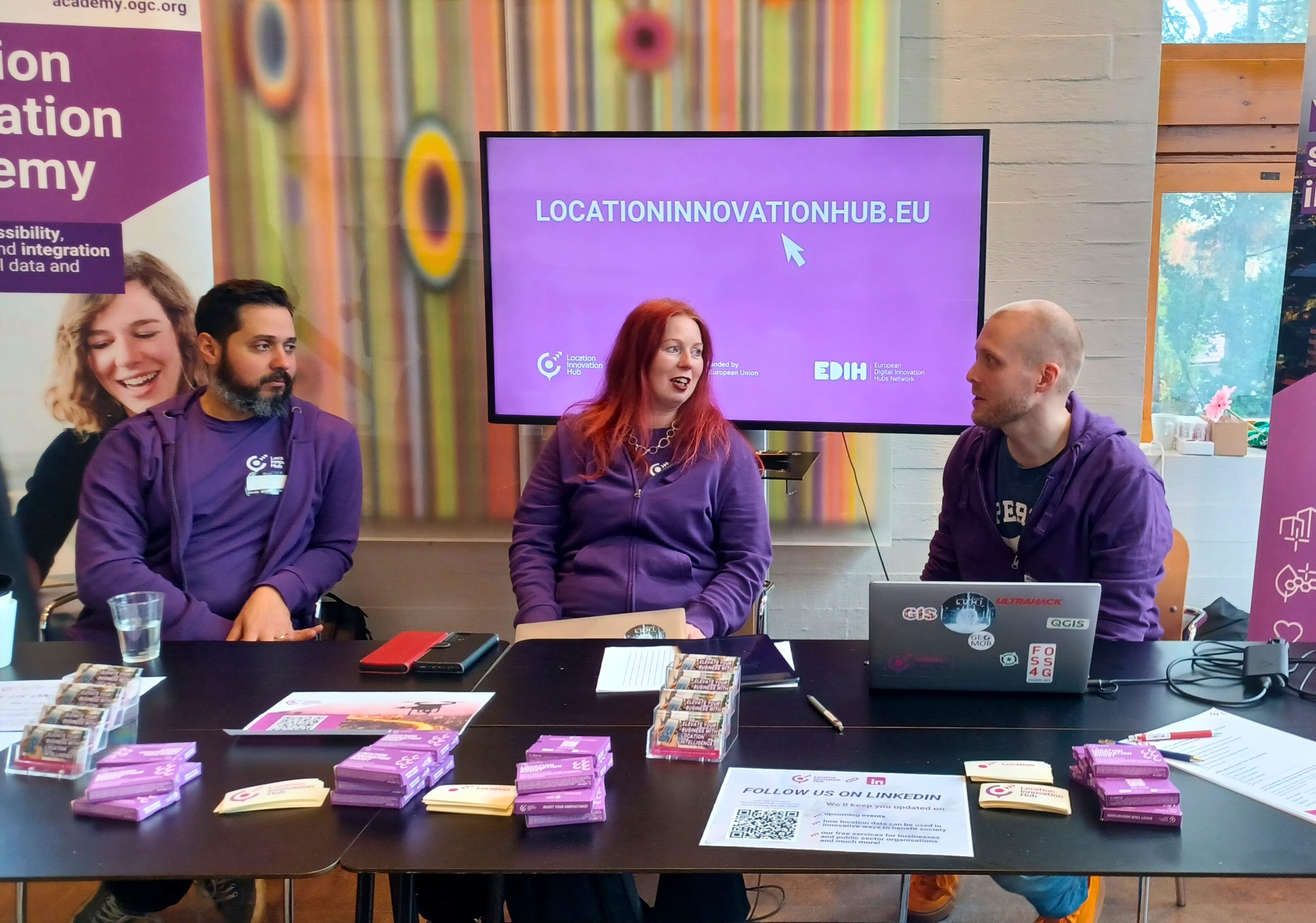 Location Innovation Hub office staff at Geoforum Summit 2024.