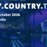 Audience and stage area at a technology conference. The image displays the text “CITY.COUNTRY.TECH”, the dates 13–15 October 2026, and the location Messe Berlin. The Smart Country Convention logo appears in the bottom right corner.